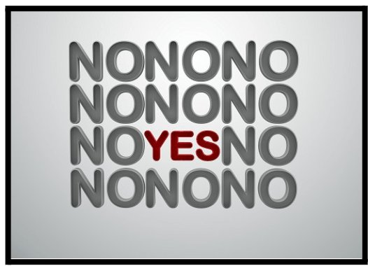 Saying No … to the right&nbsp;things